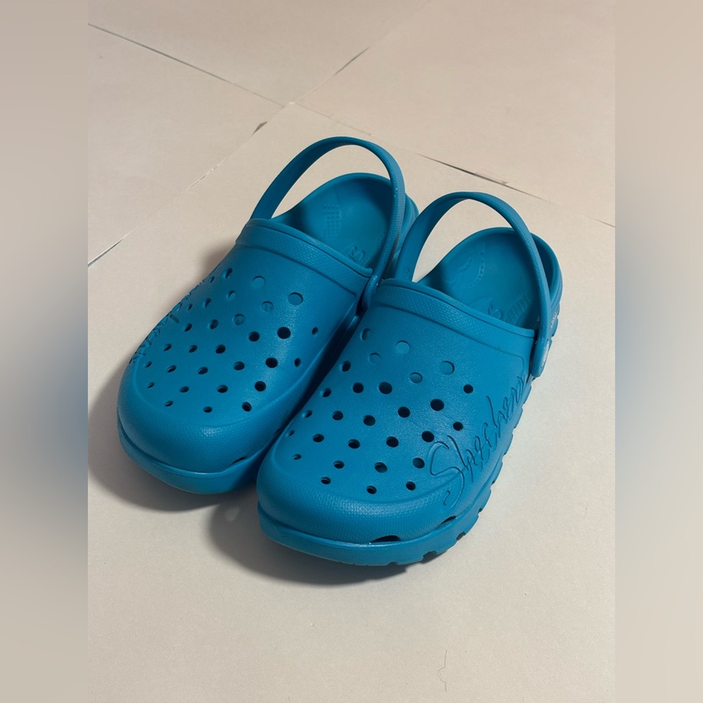 Sketchers ArchFit Teal Blue Foamies Women’s 10